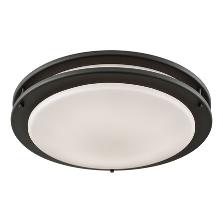 Thomas Clarion 14'' Wide 1Light Flush Mount, Oil Rubbed Bronze CL782041